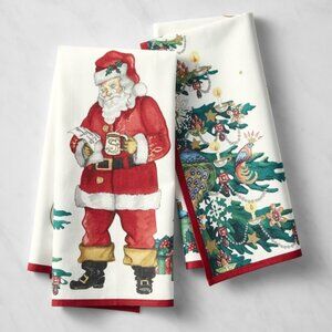Williams Sonoma, 'Twas the Night Before Christmas Towels, Set of 2